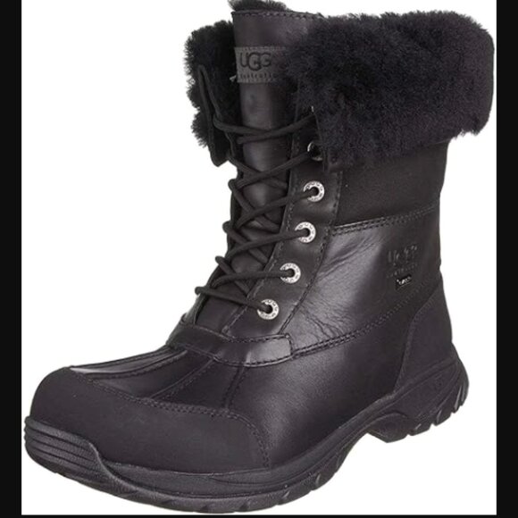 NIB UGG Men's Butte Black Boots, sz 8 - Picture 4 of 16